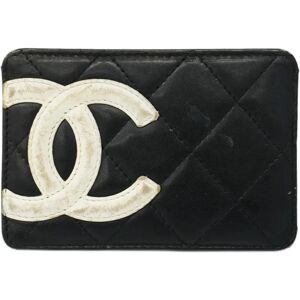 Chanel Business Card Holder/Card Case Cambon Lambskin Black Ladies