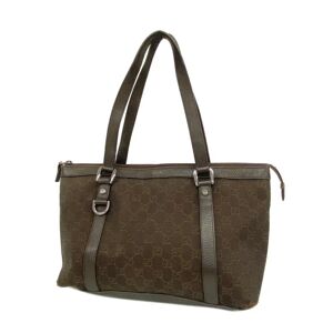 Gucci Tote Bag 268640 Denim Brown Women's