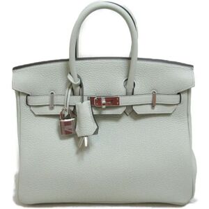 Hermes Birkin 25 handbag Gray Grineve Togo leather leather