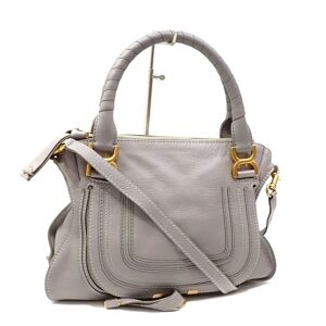 Chloe' CHLOeChloe  handbag marcy ladies gray leather shoulder