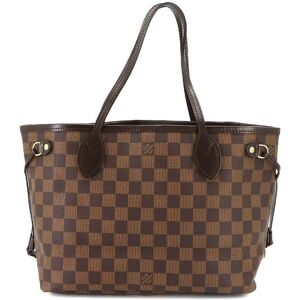 LOUIS VUITTON Damier Neverfull PM Ebene Threes N51109 Brown