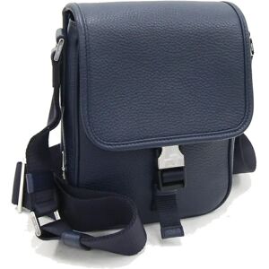 Prada shoulder bag 2VD028 navy leather blue men's