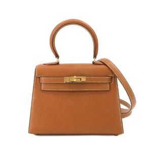 Hermes Kelly 2way hand shoulder bag Couchevel Epson gold 〇Y stamped outside stitching hardware Mini