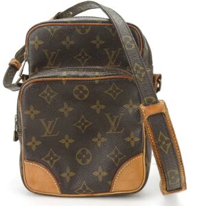 LOUIS VUITTON Shoulder Bag Amazon M45236 Monogram Canvas Tanned Leather Brown Women's