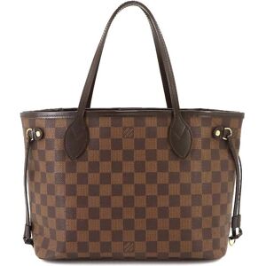 LOUIS VUITTON Damier Neverfull PM Ebene Threes N51109 Brown