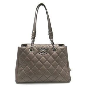 Chanel ChainTote Bag Other Bronze leather