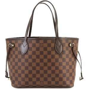 LOUIS VUITTON Damier Neverfull PM Ebene Threes N51109 Brown