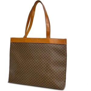 Celine Tote Bag Macadam Brown Women's