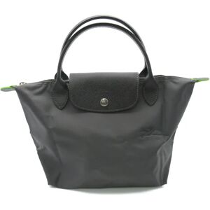 LONGCHAMP Le Pliage Green S Top Handbag Gray Graphite recycled polyamide canvas L1621919P66