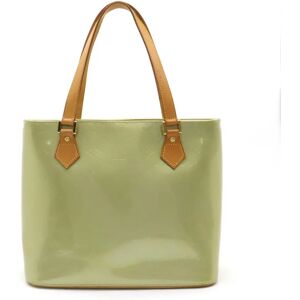 LOUIS VUITTON Vernis Houston Tote Bag Handbag Baby Blue Green M91005