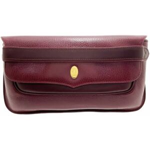 Cartier Second Bag Must Clutch Leather Bordeaux 2C Pouch Multi Case Back SWMN-12541