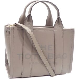 Marc Jacobs The Leather Tote Bag Small Ladies Cement Beige H009L01SP21 A6046922