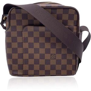 LOUIS VUITTON Damier Ebene Canvas Olav Pm Messenger Bag N41442