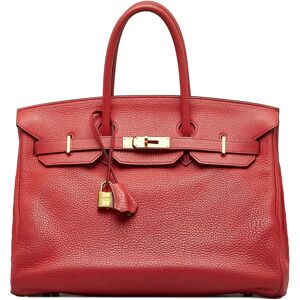 HERMES Handbags - Size: Length: 23.00 cm Width: 34.00 cm Depth: 17.00 cm Hand Drop: 10.00 cmShoulder Drop: 10.00 cm Includes: Padlock,Key, No longer comes with original accessoriesColor: RedMaterial: Leather x CalfCountry of Origin: FranceSerial: □NYear o