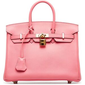 HERMES Handbags BIRKIN 25 - Size: Length: 21.00 cm Width: 25.00 cm Depth: 13.00 cm Hand Drop: 10.00 cmShoulder Drop: 6.00 cm Includes: Dust bag,Box,Padlock,Key,Charm, Dust Bag, BoxColor: PinkMaterial: Leather x CalfCountry of Origin: FranceSerial: CYear o