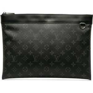 LOUIS VUITTON Monogram Eclipse Discovery Pochette GM Clutch Bag