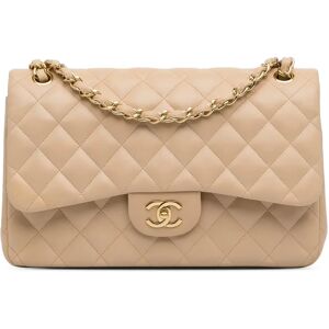 CHANEL Handbags Timeless/Classique - Size: Length: 20.00 cm Width: 30.00 cm Depth: 8.00 cm Shoulder Drop: 33.00 cm Includes: None, No longer comes with original accessoriesColor: BrownMaterial: Leather x Lambskin LeatherCountry of Origin: ItalySerial: 156