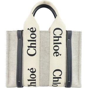 Chloe' Woody Small Cotton Canvas Tote Bag