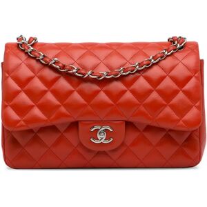 CHANEL Handbags Timeless/Classique - Size: Length: 19.00 cm Width: 30.00 cm Depth: 9.50 cm Shoulder Drop: 33.00 cm Includes: None, No longer comes with original accessoriesColor: OrangeMaterial: Leather x Lambskin LeatherCountry of Origin: ItalySerial: 20