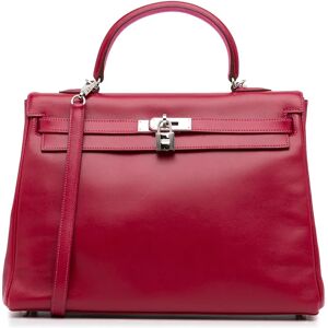 HERMES Handbags KELLY 35 - Size: Length: 24.00 cm Width: 35.00 cm Depth: 13.00 cm Hand Drop: 10.00 cmShoulder Drop: 44.00 cm Includes: Dust bag, Padlock, Key, Shoulder StrapColor: RedMaterial: Leather x CalfCountry of Origin: FranceSerial: 199.S NYear of 