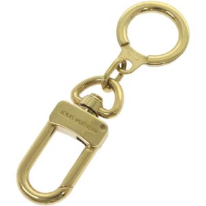 LOUIS VUITTON Anneau Cles Key Holder Metal Gold Tone LV Auth ac2505