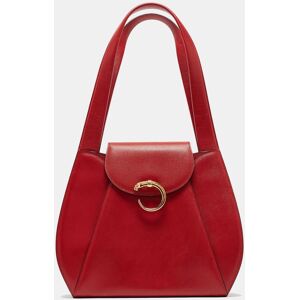 Cartier Red Leather Panthere Shoulder Bag