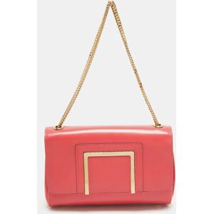 JIMMY CHOO Coral Pink Leather Alba Shoulder Bag