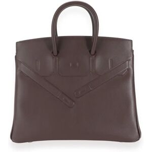 Hermes NIB Bordeaux Evercalf Shadow Birkin 25