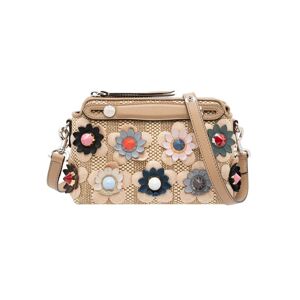 Mini Flowerland By The Way Straw Satchel, BEIGE - Size: Height: 14 cm Width: 22 cm Depth: 9 cm Hand Drop: 3 shoulder drop: 65Brand: FENDISize: 14x22x9Colour: BEIGEMaterial: Raffia, leatherThis item has been used and may have some minor flaws. Before purch