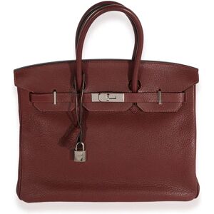 Hermes Rouge H Fjord Birkin 35 PHW