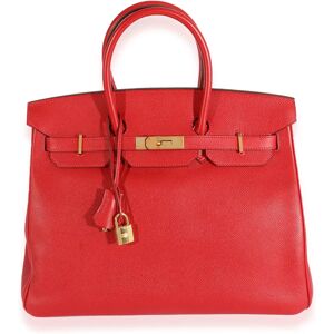 Hermes Rouge Casaque Epsom Birkin 35 GHW