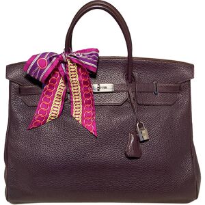 Hermes Raisin Purple Clemence Birkin 40 PDH