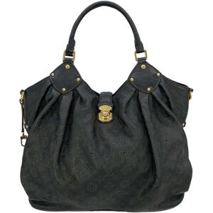 LOUIS VUITTON Black Mahina GM Shoulder Bag