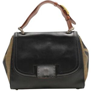 Fendi Peek A Boo Vintage Shoulder Bag, BLACK