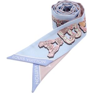 LOUIS VUITTON Scarf Bandeau BB LV&ME Women's Light Blue Pink Silk M76443