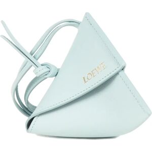 Loewe Current Model Origami Neck Pouch Case Light Blue Made in Spain Brand Bag Accessories Men's