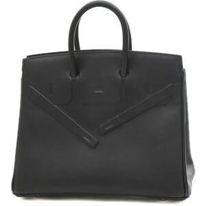 Hermes Birkin 25 Handbag Shadow Swift Black Z engraved