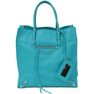 Balenciaga handbag paperback blue ladies