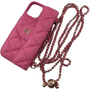 Chanel Matelasse iPhone Case iPhone12 Chain Shoulder Coco Mark Mobile/Smartphone Accessories Pink Ladies