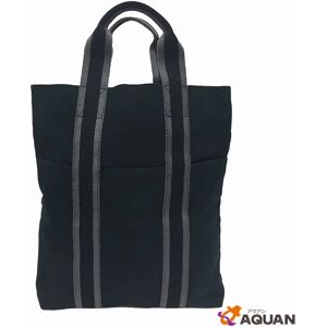 Hermes Fool Tu Cabas Tote Bag Hand Black  Back aq3155