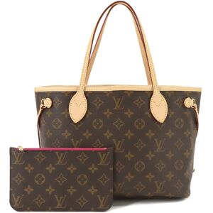 LOUIS VUITTON Monogram Neverfull PM Tote Bag Brown Pivoine M41245 RFID