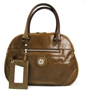 Balenciaga Womens Leather Handbag Brown