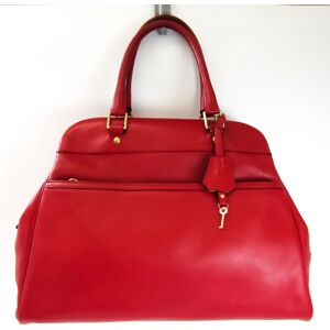 J&M DAVIDSON Leather Handbag Red Color