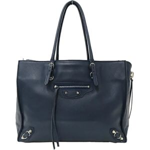 Balenciaga Women's Handbag Shoulder Bag 2way Leather Paper B4 Navy 432596 Blue