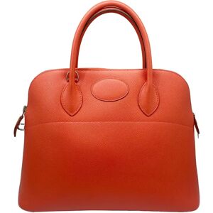 Hermes Bolide 35 Epson Bougainvillea Pink Orange P Engraved [2012] Women's 2WAY Men's Present School