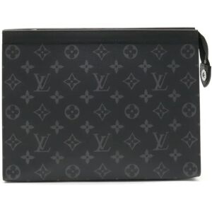 LOUIS VUITTON Monogram Eclipse Pochette Voyage MM Second Bag Clutch M61692