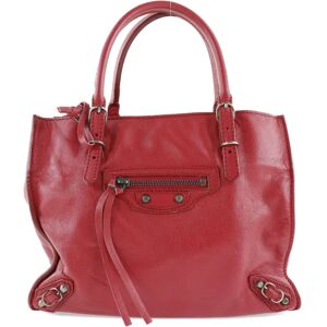 Balenciaga paper mini 2WAY shoulder 305572 calf red ladies handbag