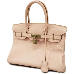 Hermes Handbag Birkin 30 B Stamp Taurillon Clemence Mauve Pere Ladies