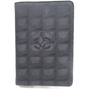 Chanel New Travel Nylon Black Brand Accessories Notebook Cover Ladies