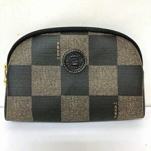 Fendi Khaki x Black Brand Accessories Pouch Ladies Bag